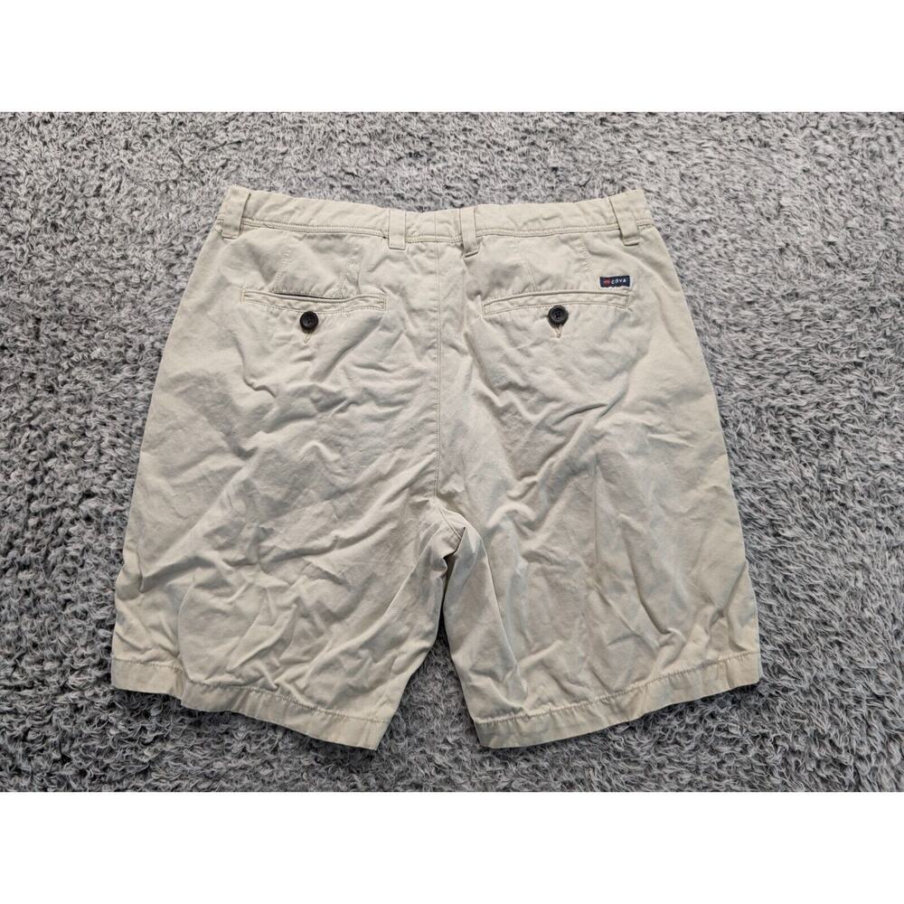 Cova Shorts Mens 32 Biege Surf Turf Performance Hybrid Chino Golf Preppy Casual